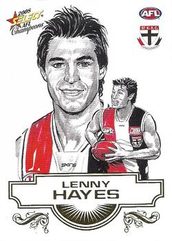 2008 Select AFL Champions - Sketches #SK25 Lenny Hayes Front